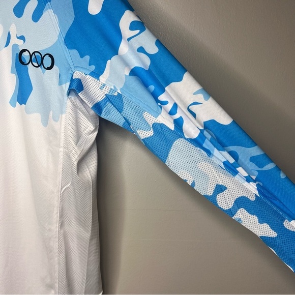NWT NOLOGO Bmx Training Shirt Long Sleeve Blue and White Camo Men’s XL - Picture 7 of 16